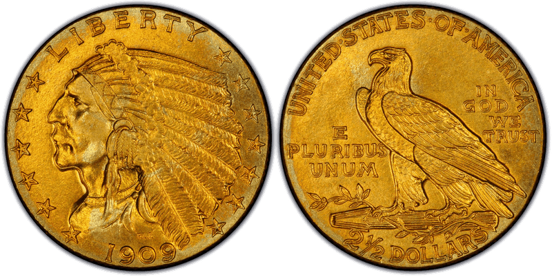 1909 Indian Head Quarter Eagle