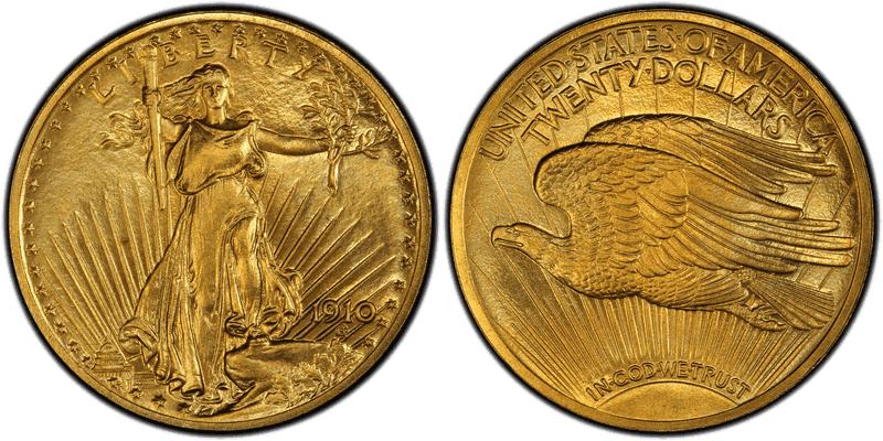 1910 Proof St. Gaudens Double Eagle