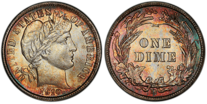 1910 Barber Dime