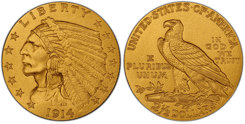 1914 Proof Indian Head Quarter Eagle
