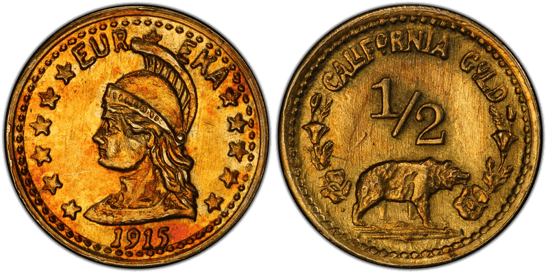 1915 California Gold Half Dollar Token - X-Tn11