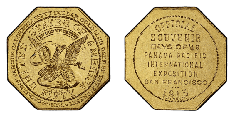 1915 So-Called Dollar HK-425, Pan-Pac Octagonal Dollar
