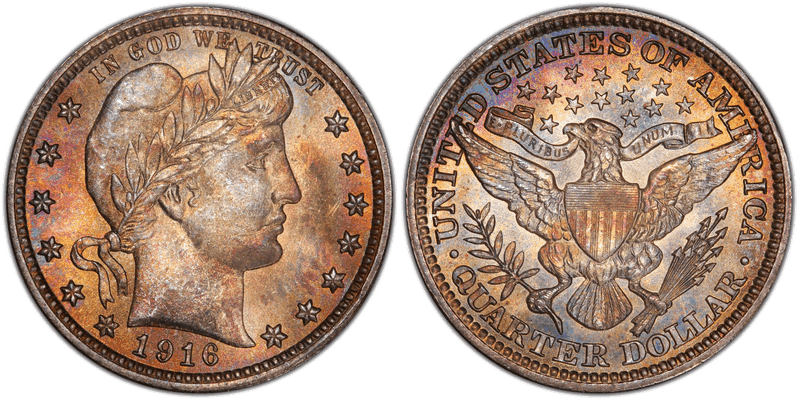 1916 Barber Quarter