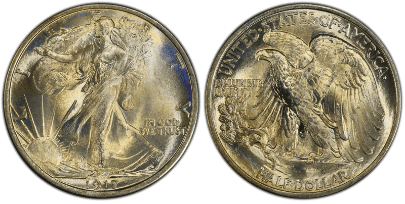 1917 Walking Liberty Half Dollar
