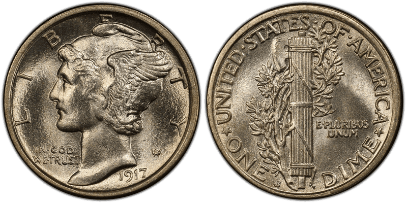 1917 (S) Mercury Dime