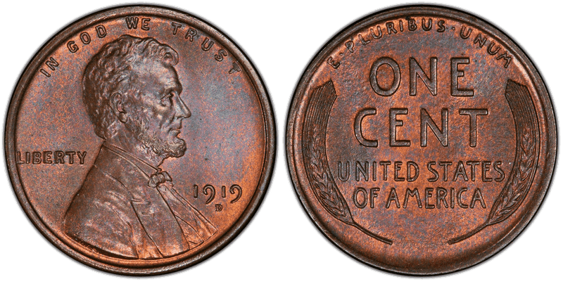 1919 Lincoln Wheat Cent