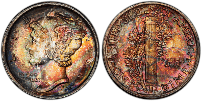 1920 (S) Mercury Dime
