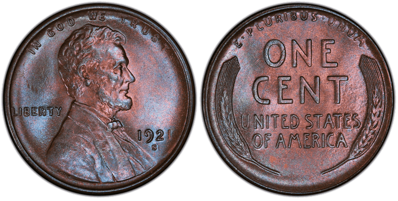 1921 (S) Lincoln Wheat Cent