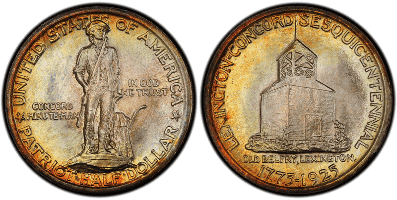 1925 Lexington-Concord Sesquicentennial Commemorative Half Dollar