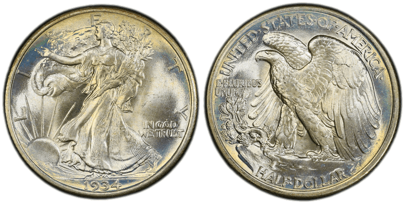 1934 Walking Liberty Half Dollar