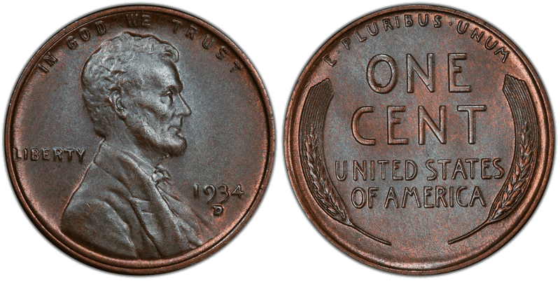 1934 Lincoln Wheat Cent