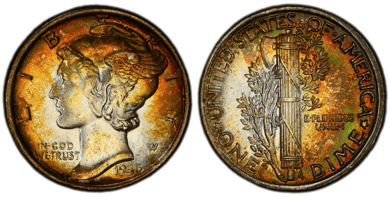 1935 Mercury Dime