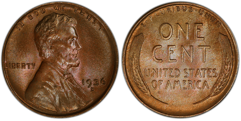 1936 Lincoln Wheat Cent