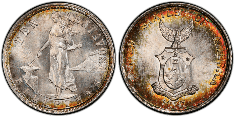 1937 Philippine Ten Centavos