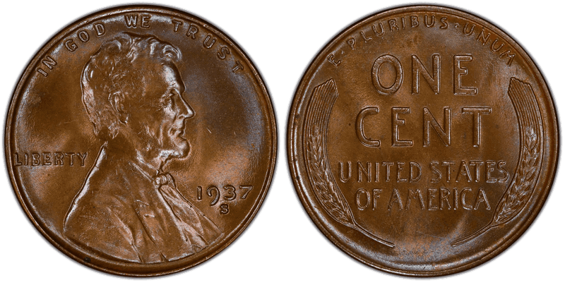 1937 (S) Lincoln Wheat Cent