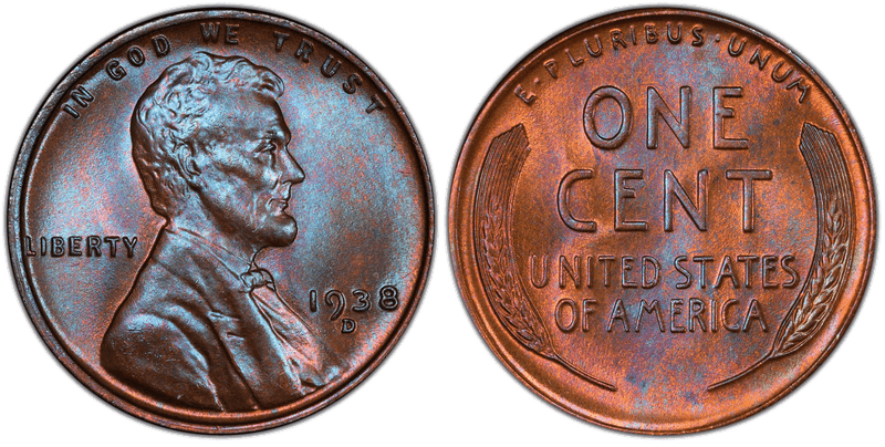 1938 Lincoln Wheat Cent