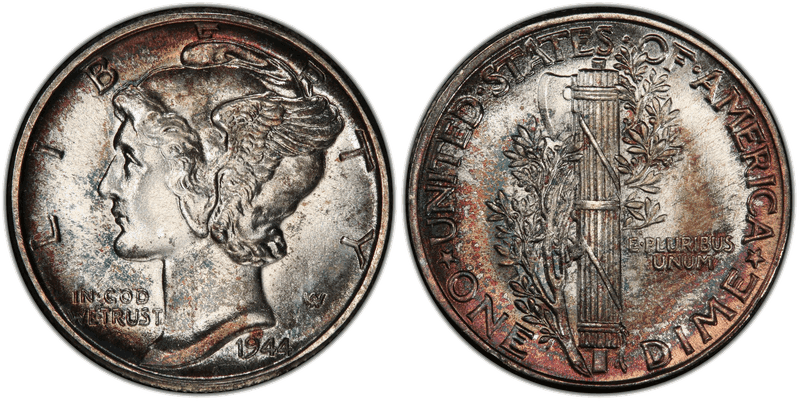 1944 Mercury Dime
