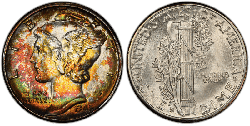 1945 Mercury Dime
