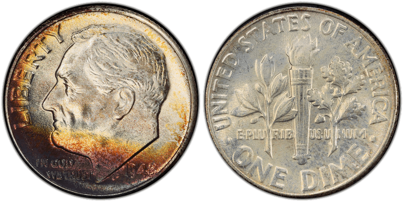 1948 Roosevelt Dime