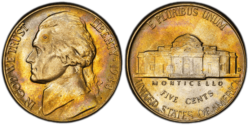1948 Jefferson Nickel