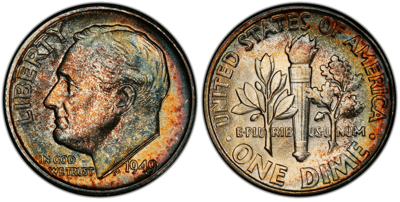 1949 Roosevelt Dime