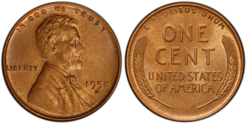 1950 Lincoln Wheat Cent