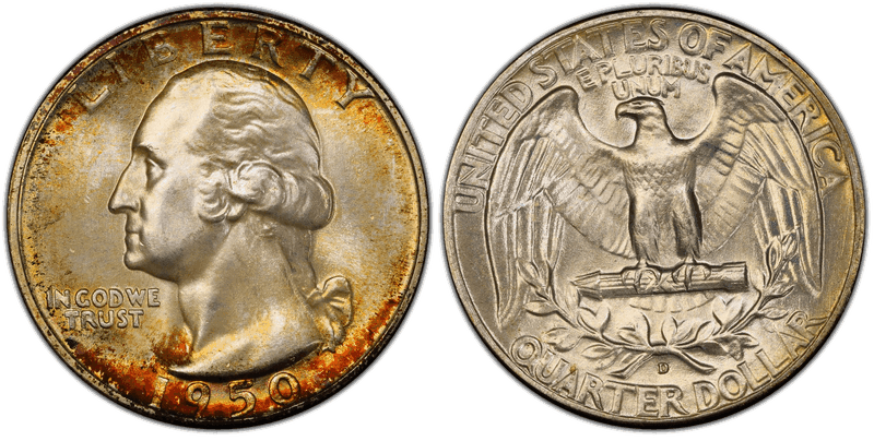 1950 (D) Washington Quarter