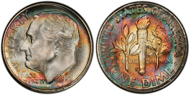 1951 (S) Roosevelt Dime