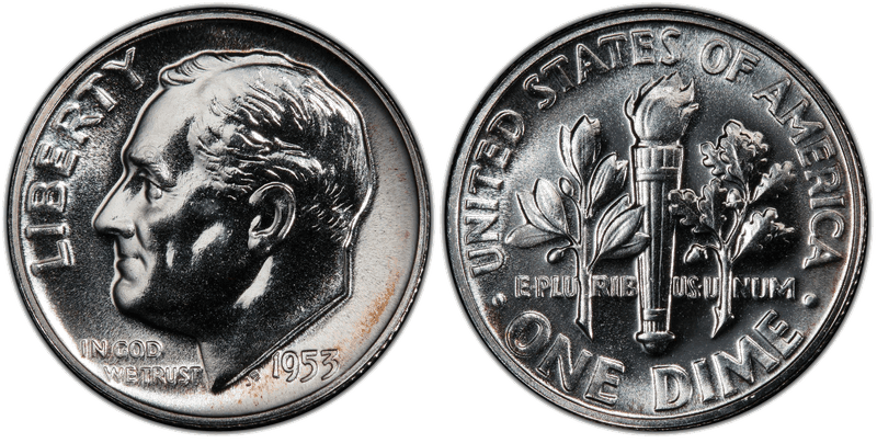 1953 Proof Roosevelt Dime