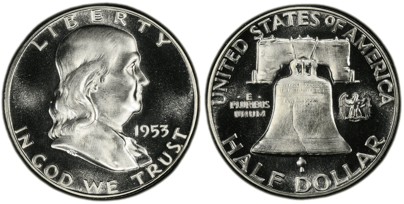 1953 Proof Franklin Half Dollar