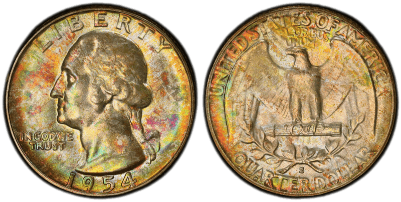 1954 (S) Washington Quarter