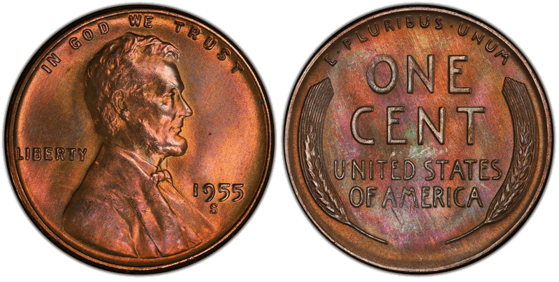 1955 (S) Lincoln Wheat Cent