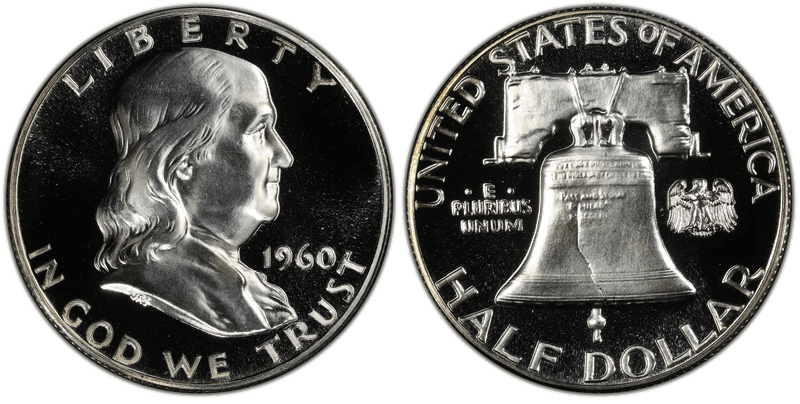 1960 Proof Franklin Half Dollar