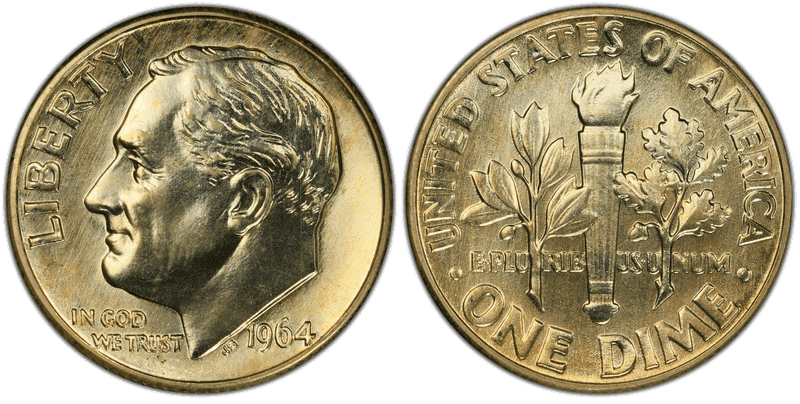 1964 SMS Roosevelt Dime