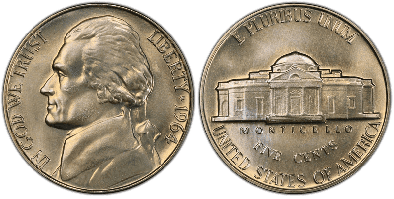1964 SMS Jefferson Nickel