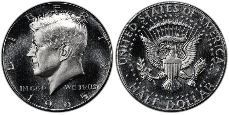 1965 SMS Kennedy Half Dollar