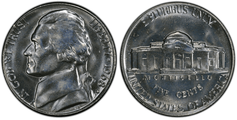 1968 Jefferson Nickel