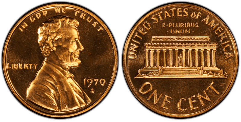 1970 (S) Lincoln Memorial Cent - Proof Large Date