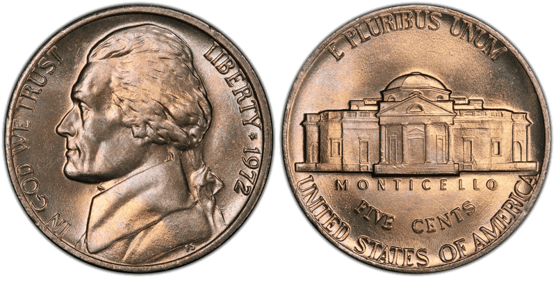 1972 Jefferson Nickel