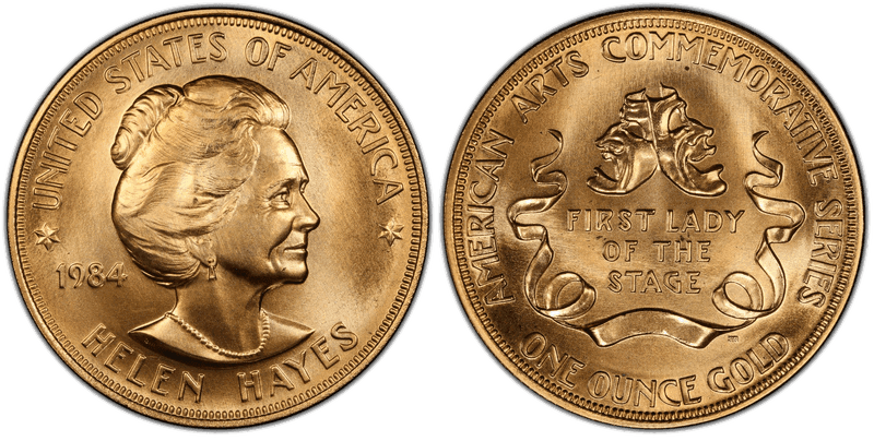 1984 American Arts Commemorative Medallion - Helen Hayes