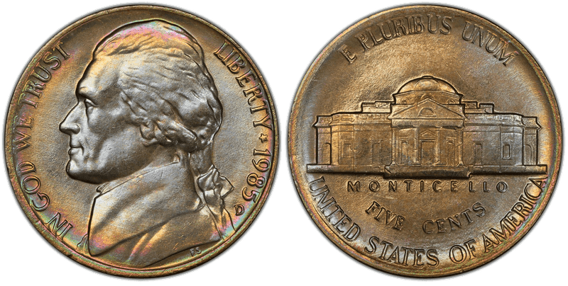1985 Jefferson Nickel