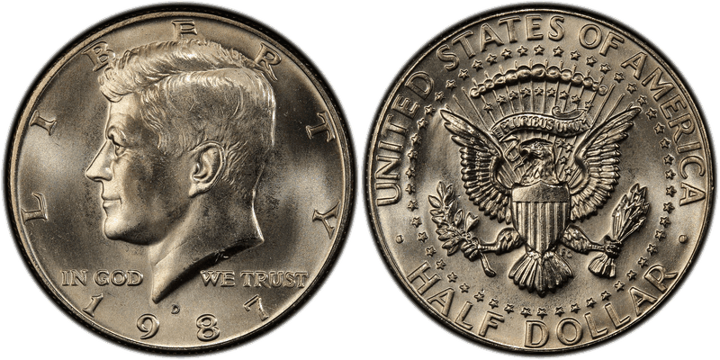1987 Kennedy Half Dollar