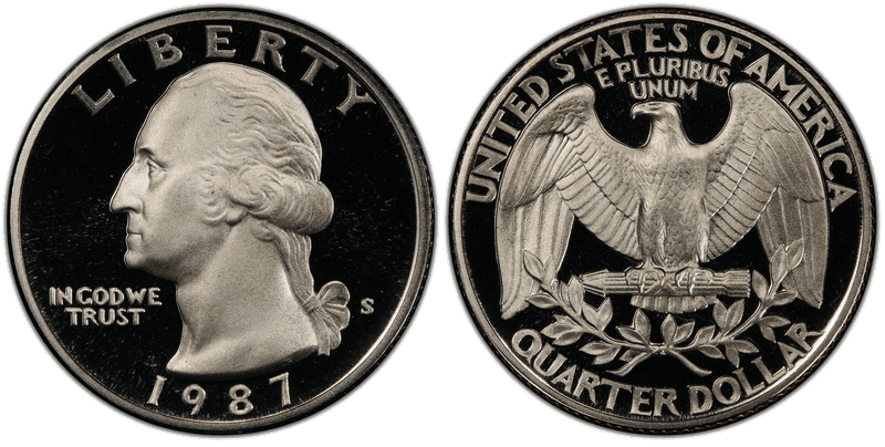 1987 (S) Proof Washington Quarter