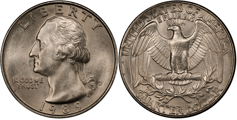1989 Washington Quarter