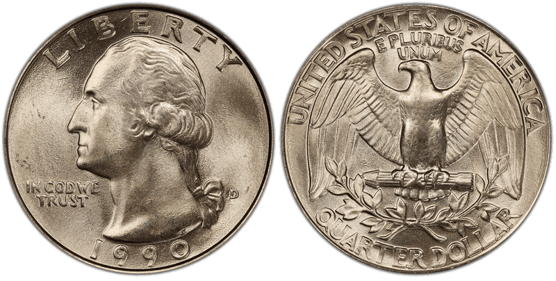 1990 Washington Quarter
