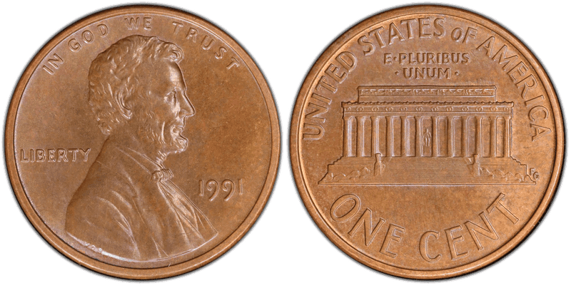 1991 (P) Lincoln Memorial Cent