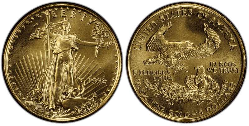 1992 American Eagle Five Dollar Gold