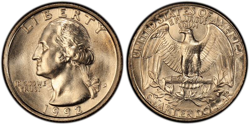 1992 Washington Quarter