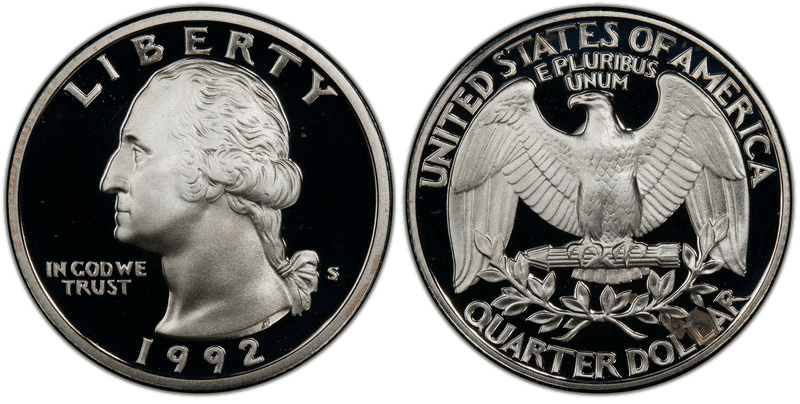 1992 (S) Proof Silver Washington Quarter