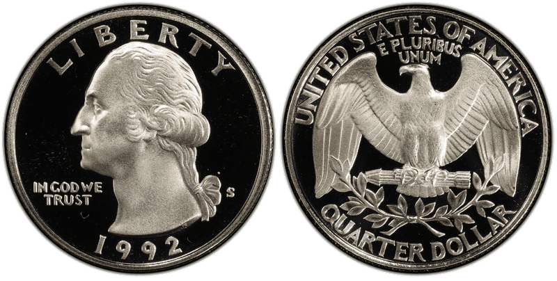 1992 (S) Proof Washington Quarter